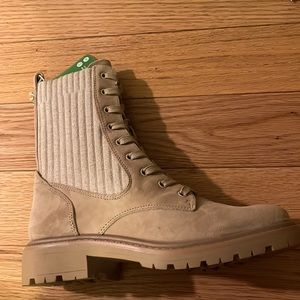 Sam Edelman Lydell Sesame Suede Combat Boots